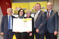 Verleihung des Qualitätszertifikates für Gesunde Gemeinden im Netzwerk durch Landeshauptmann Dr. Josef Pühringer, Gemeinde Offenhausen