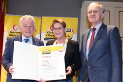 Verleihung des Qualitätszertifikates für Gesunde Gemeinden im Netzwerk durch Landeshauptmann Dr. Josef Pühringer, Gemeinde Reichraming