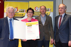 Verleihung des Qualitätszertifikates für Gesunde Gemeinden im Netzwerk durch Landeshauptmann Dr. Josef Pühringer, Gemeinde Laakirchen