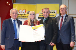 Verleihung des Qualitätszertifikates für Gesunde Gemeinden im Netzwerk durch Landeshauptmann Dr. Josef Pühringer, Gemeinde St. Konrad