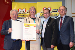 Verleihung des Qualitätszertifikates für Gesunde Gemeinden im Netzwerk durch Landeshauptmann Dr. Josef Pühringer, Gemeinde Vorchdorf