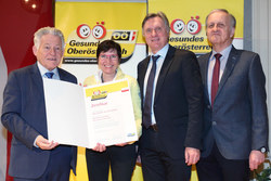 Verleihung des Qualitätszertifikates für Gesunde Gemeinden im Netzwerk durch Landeshauptmann Dr. Josef Pühringer, Kirchdorf an der Krems