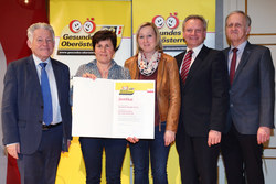 Verleihung des Qualitätszertifikates für Gesunde Gemeinden im Netzwerk durch Landeshauptmann Dr. Josef Pühringer, Gemeinde Aschach an der Steyr