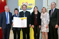 Verleihung des Qualitätszertifikates für Gesunde Gemeinden im Netzwerk durch Landeshauptmann Dr. Josef Pühringer, Gemeinde Geretsberg