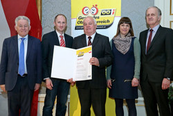 Verleihung des Qualitätszertifikates für Gesunde Gemeinden im Netzwerk durch Landeshauptmann Dr. Josef Pühringer, Gemeinde Hohenzell