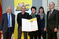 Verleihung des Qualitätszertifikates für Gesunde Gemeinden im Netzwerk durch Landeshauptmann Dr. Josef Pühringer, Gemeinde Mehrnbach