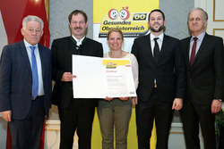 Verleihung des Qualitätszertifikates für Gesunde Gemeinden im Netzwerk durch Landeshauptmann Dr. Josef Pühringer, Gemeinde Lichtenberg im Mühlkreis