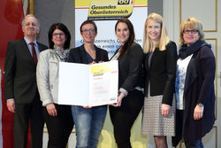 Überreichung des Qualitätszertifikates Gesunde Gemeinde durch Landesrätin Mag. Christine Haberlander