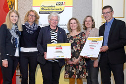 Verleihung des Gesundheitsförderungspreises durch Landesrätin Mag. Christine Haberlander