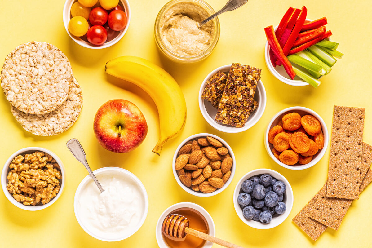 Bunte Vielfalt an Snacks