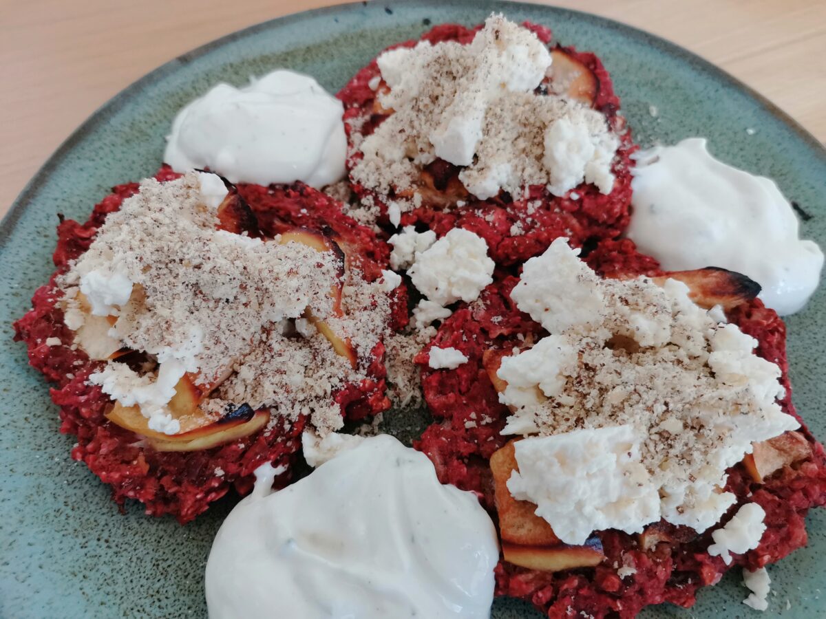 Rote Rüben Puffer