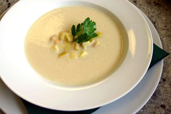 Selleriecremesuppe Mit Äpfeln