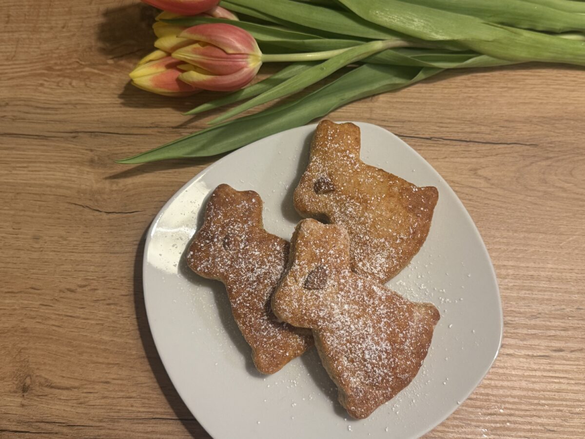 Topfenteig-Osterhasen