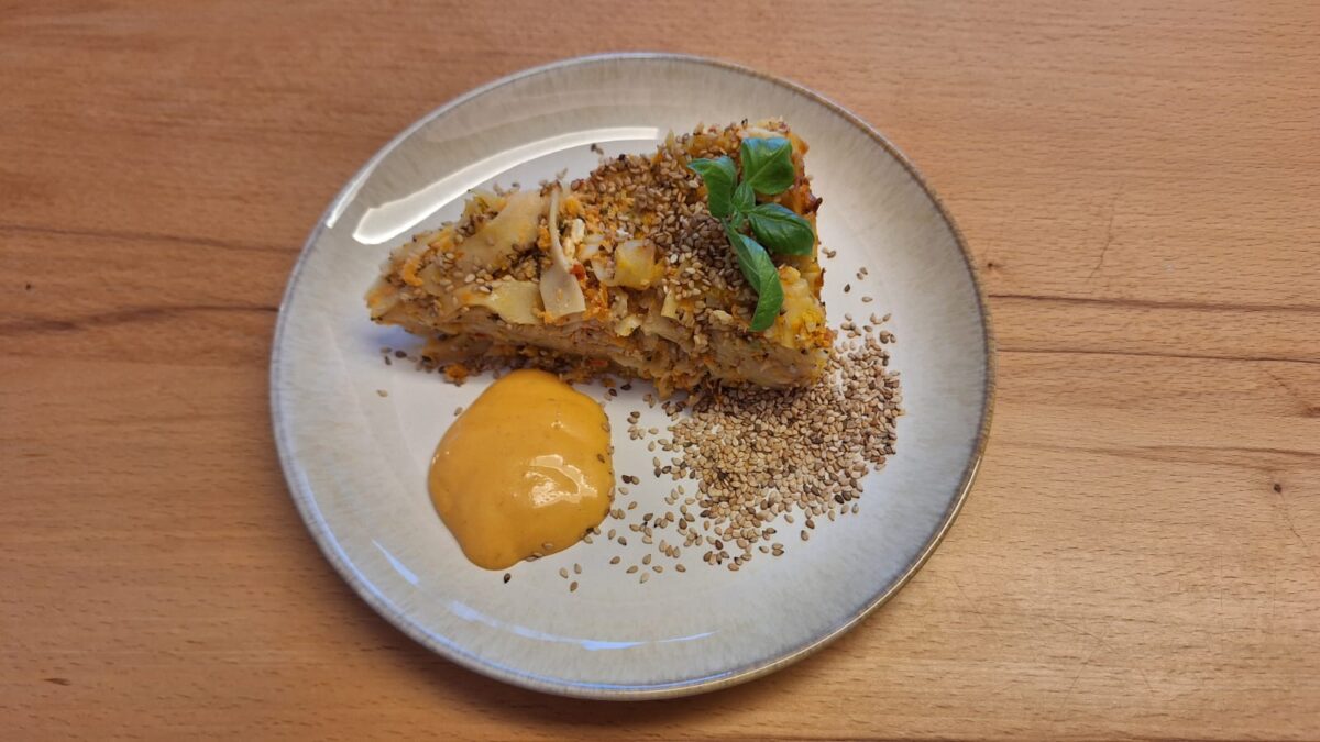 Vegetarische Pastatorte